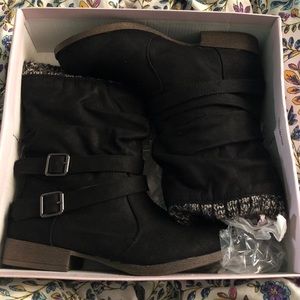 Cute Black Booties